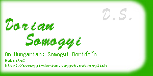 dorian somogyi business card